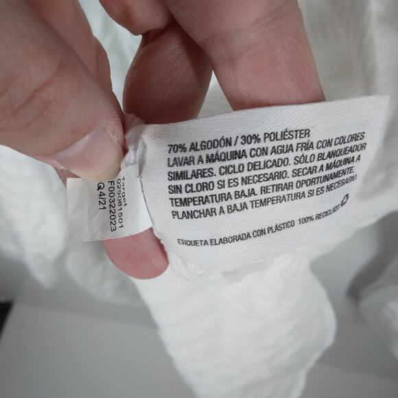 The Nines by Hatch Long Sleeve Pintuck Maternity Shirt White size XXL - Picture 9 of 9